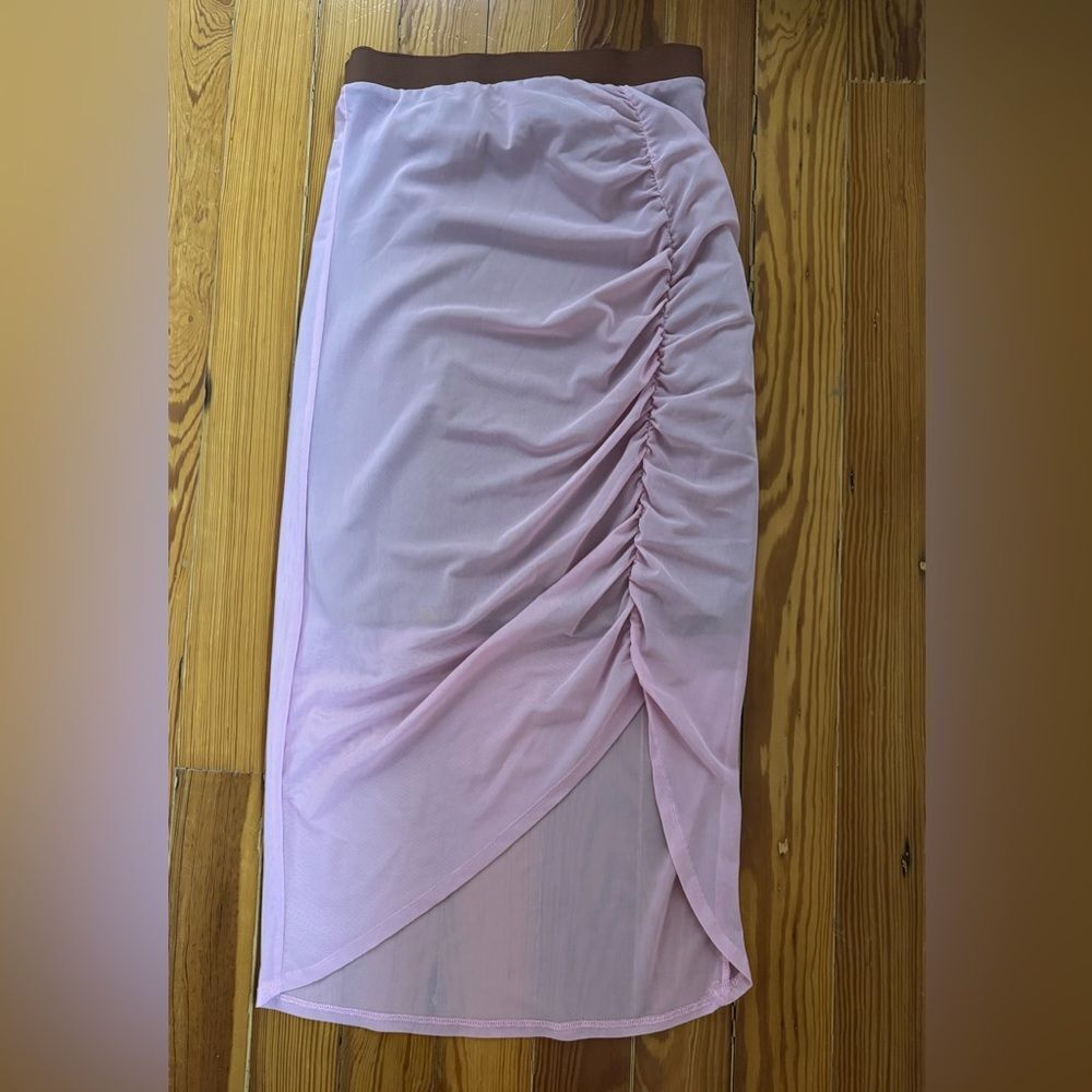 Free People Pink Mesh Skirt
